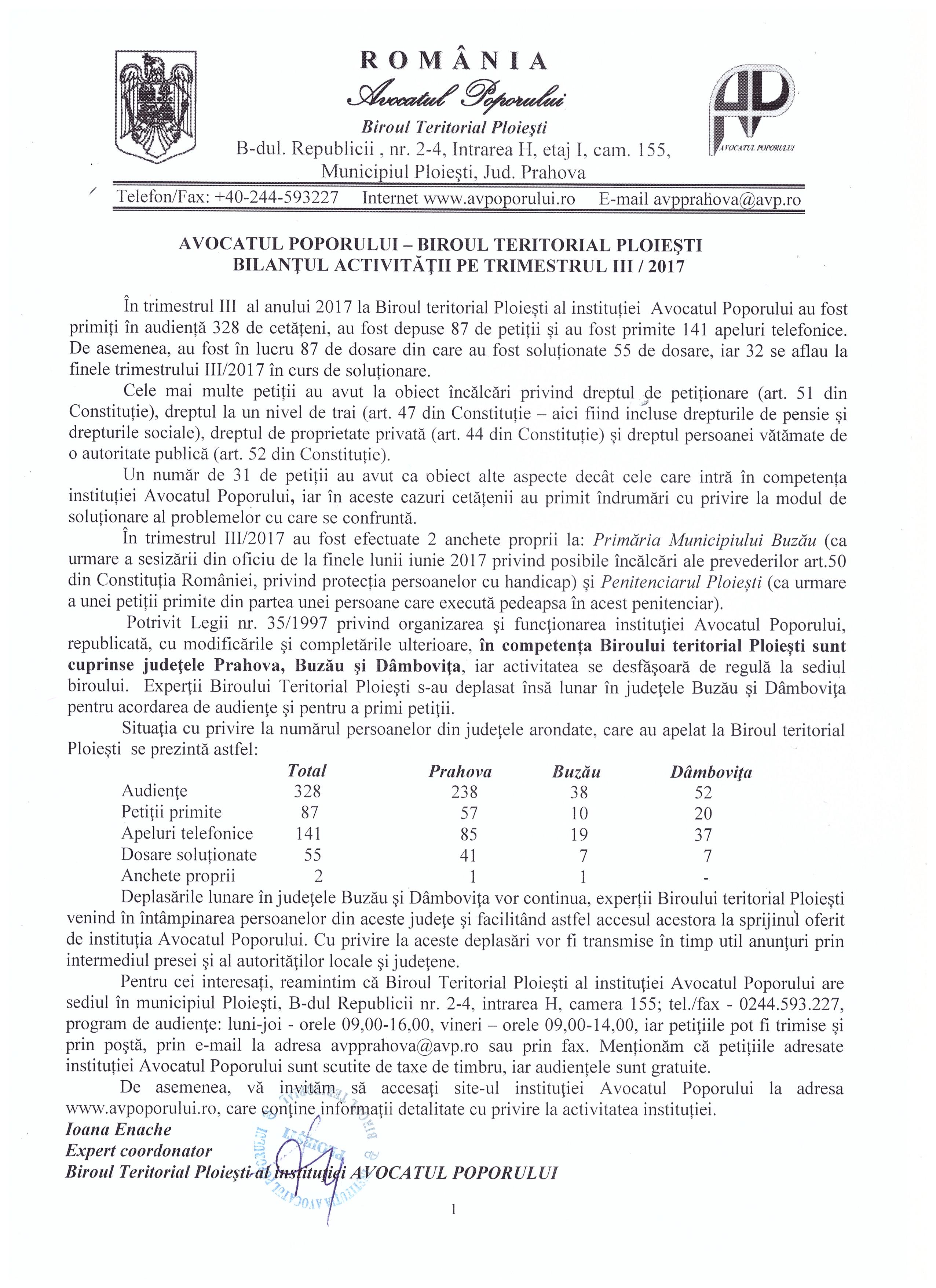 Formulare examen bilant copii